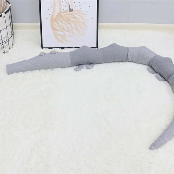 Baby Infant Crocodile Pillow Bumper Soft Anti-collision Newborn Crib Protector Around Guard 185cm