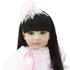 56cm Baby Princess Dolls Handmade Silicone Cute Girls Dolls Lifelike Toddler Babies Dolls